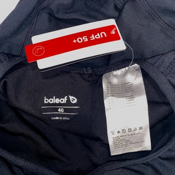 Baleaf Laureate Open Back One-Piece UPF 50+ Swim Team Training Swimsuit 40 / XL - Picture 8 of 10